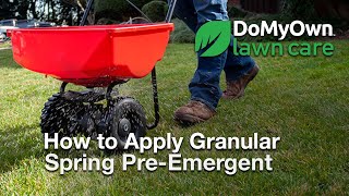 How to Apply Pre Emergent Herbicide Granules  Spring PreEmergent Weed Control  DoMyOwncom [upl. by Notsecnirp940]