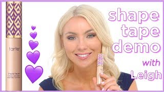 tarte Shape Tape Contour Concealer DEMO [upl. by Aetnuahs]