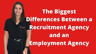 The Biggest Differences Between a Recruitment Agency and an Employment Agency [upl. by Ergener]