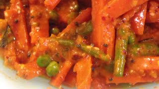 Carrot Achar Recipe  Carrot Pickles Recipe [upl. by Bindman919]