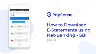 SBI How to Download EStatements using Net Banking  PaySense Personal Loan App [upl. by Aztiley727]