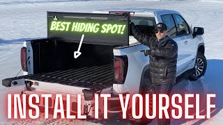 Hard Folding Tonneau  Box Cover Install GMC Sierra Chevy Silverado [upl. by Caddric243]