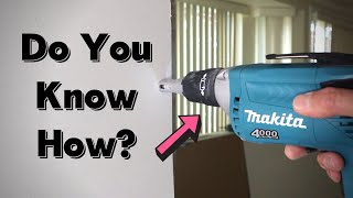 How to Use a Drywall Drill PROPERLY [upl. by Milburn]