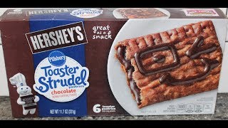 Hershey’s Pillsbury Toaster Strudel Pastries Chocolate Review [upl. by Eggleston569]