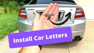 How to Install Car Emblems  Letters EASILY [upl. by Aileon]