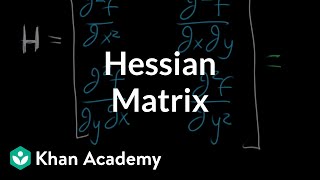 The Hessian matrix  Multivariable calculus  Khan Academy [upl. by Walters741]