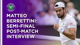 Matteo Berrettini SemiFinal PostMatch Interview  Wimbledon 2021 [upl. by Aden]