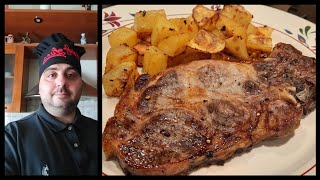 Bistecca di Maiale con Patate nientefumoalforno [upl. by Gilbertine40]