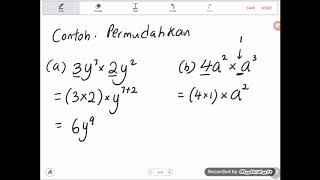 Bab 1 Matematik Tingkatan 3 Kssm 12A Hukum Indeks Pendaraban [upl. by Jeddy987]