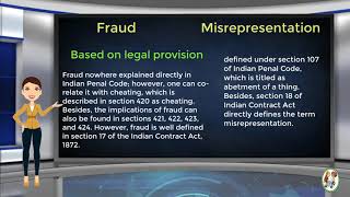 What is Difference Between Fraud amp Misrepresentation [upl. by Adnirod935]