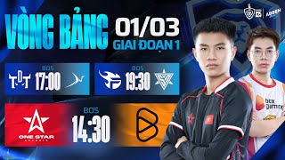 1S vs BOX  TDT vs BSS  FPT vs SPN  GĐ1  ABBEN ENERGY ĐTDV MÙA XUÂN 2025  0103 [upl. by Nereen]