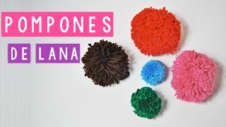 COMO HACER UN POMPON DE LANA 6 MANERAS DIFERENTES  Daniis Ways ♡ [upl. by Leeda]