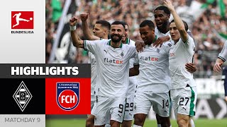 Borussia Mgladbach  1 FC Heidenheim 21  Highlights  Matchday 9 – Bundesliga 202324 [upl. by Annette577]