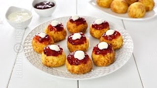 Mini papanasi  Mini Cheese Doughnuts CC Eng Sub  JamilaCuisine [upl. by Placido]