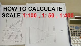 USE OF SCALE IN DRAWING  HOW TO CALCULATE SCALE 1100  150  1400 [upl. by Ydarb]