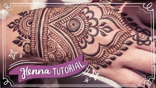 Easy Henna Design for Beginner  Hand Henna [upl. by Sparkie]