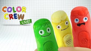 Learn Colors with COLOR CREW Soft Toys for Kids  Color Crew Live  BabyFirst TV [upl. by Skricki116]