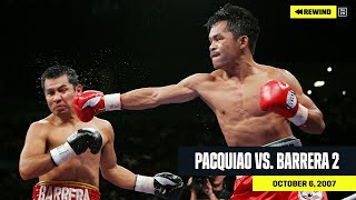 FULL FIGHT  Manny Pacquiao vs Marco Antonio Barrera 2 DAZN REWIND [upl. by Sabra]