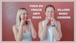 Yoga du visage anti rides  5 exercices magiques pour les sillons nasogéniens [upl. by Lafleur]