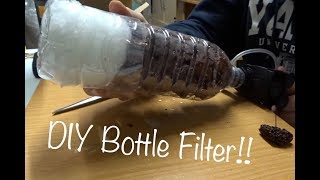 DIY Aquarium Bottle Filter  Quick Cheap Easy and Awesome [upl. by Anin822]