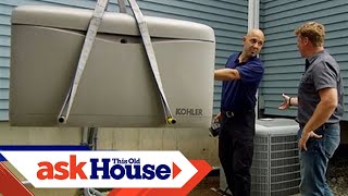 How to Install an Automatic Standby Generator  Ask This Old House [upl. by Ateuqirne]