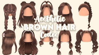 25 Aesthetic Brown Hair Codes For Bloxburg amp Roblox [upl. by Breban]