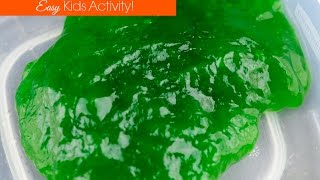 How to Make Edible Slime Easy Kids Activity [upl. by Sesom]