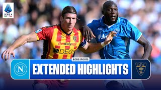 Napoli vs Lecce Extended Highlights  Serie A  CBS Sports Golazo [upl. by Ertsevlis947]