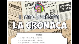 Il giornale  Il nuovo fascicolo sul testo di cronaca [upl. by Ebner487]