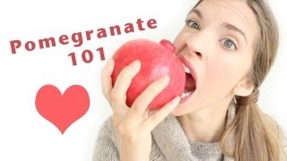 HOW TO PREPAREOPEN amp EAT A POMEGRANATE [upl. by Ayalahs196]