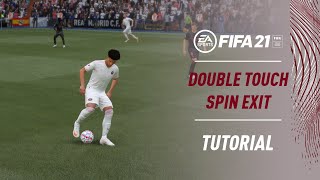 FIFA 21 Double Touch Spin Exit  SKILLS TUTORIAL [upl. by Beck702]