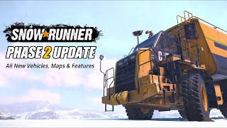 Snowrunner Whats new in Phase 2 update  New Vehicles Maps features etc [upl. by Oneladgam]