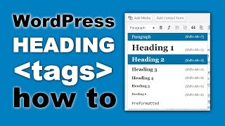 WordPress Heading Tags How to Use Them For SEO And Readability [upl. by Imailiv700]