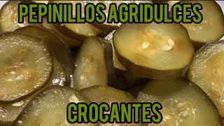 Pepinillos agridulces crocantes [upl. by Emera]