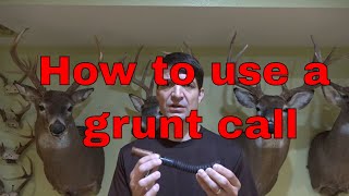 How to Call Deer Using a Grunt Call [upl. by Ahtiekahs486]