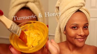 DIY Turmeric Face Mask for Hyperpigmentation amp Acne Scars ✨ [upl. by Ylesara]