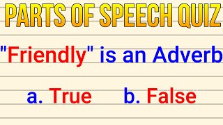 English Grammar Quiz The Parts Of Speech Test English MasterClass [upl. by Wilmer]