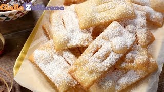 Chiacchiere di Carnevale Frappe bugie crostoli  Ricetta in 1 minuto [upl. by Enaek788]