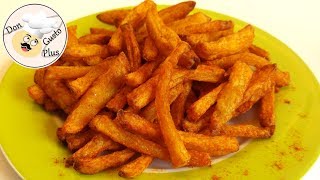 Selbstgemachte Pommes frites 🍟  Heißluftfritteuse Airfryer  Rezept [upl. by Partridge]