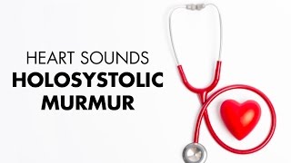 Holosystolic Murmur  Heart Sounds  MEDZCOOL [upl. by Dyana941]