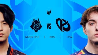 G2 vs KC  2025 LEC Winter Split Playoffs  Split Final [upl. by Htidirem]