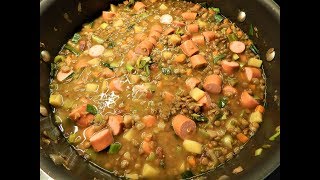 Linsensuppe nach Omas Rezept [upl. by Airetahs]