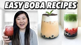 3 EASY BOBA RECIPES THAT YOU NEED TO TRY Part 2 [upl. by Aterg461]