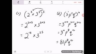 Bab 1 Matematik tingkatan 3 kssm 12B Hukum Indeks Pembahagian dan Dikuasakan [upl. by Leyla946]