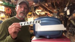 How to Apply Decals  Beginners Guide to Restoring Vintage Outboards [upl. by Anelhtak]