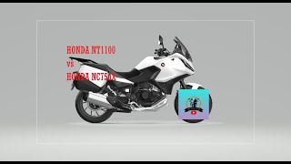 Honda NC750X  vs  NT1100 DCT [upl. by Resee]