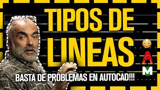 😲 TIPOS de LINEAS Autocad 😲 [upl. by Attenweiler]