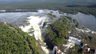 Vista aerea Cataratas Iguazu  Iguazu Falls from air  HD [upl. by Korrie909]