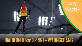 Mens 10km Sprint  Biathlon  PyeongChang 2018 Replays [upl. by Ion801]