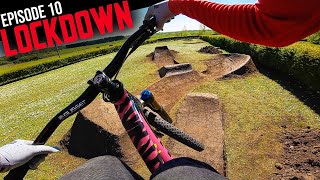 RIDING THE BIGGEST NEW UPGRADES AT THE BACKYARD DIRT JUMPS LOCKDOWN XXL EP10 [upl. by Aseeram]